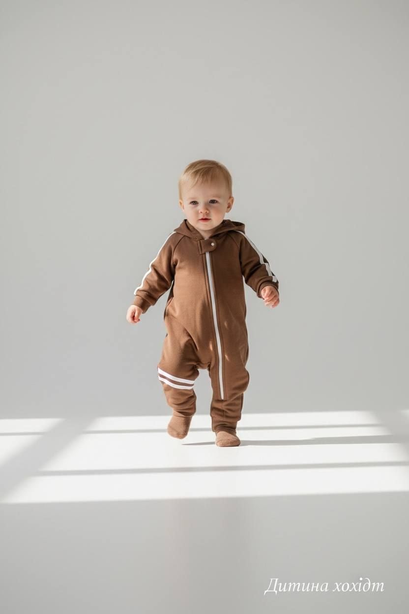 Немовля комбінезончик 12279.86 коричневий 80(р)