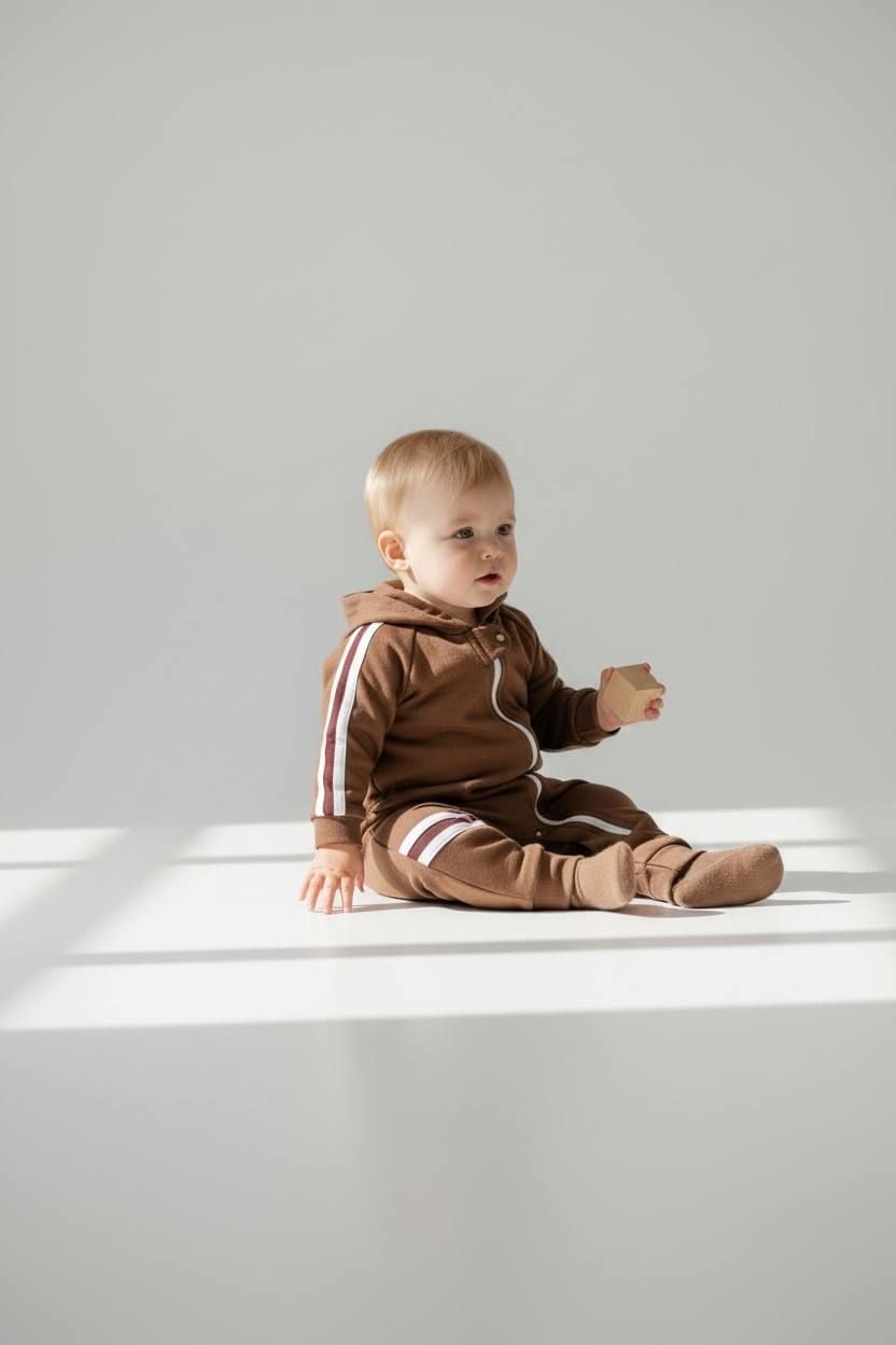 Немовля комбінезончик 12279.86 коричневий 80(р)