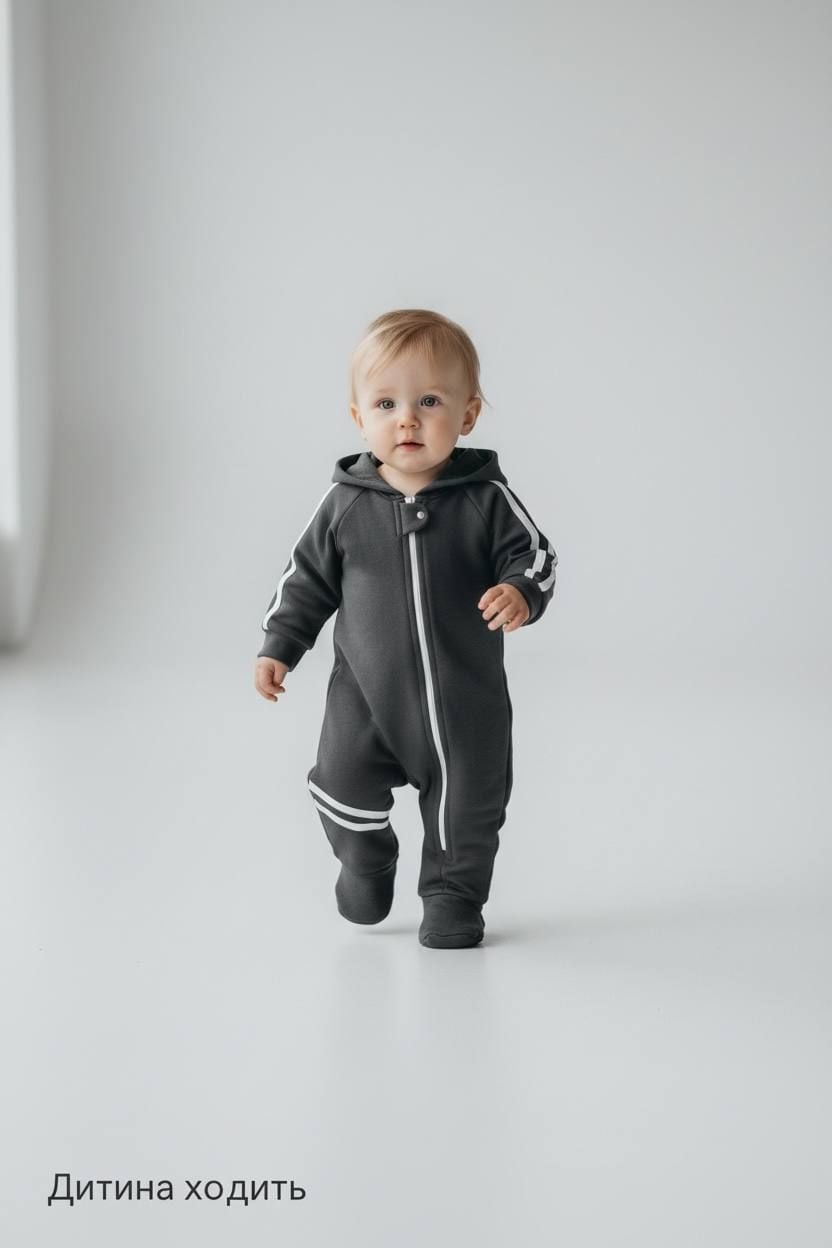 Немовля комбінезончик 12279.86 графіт 74(р)