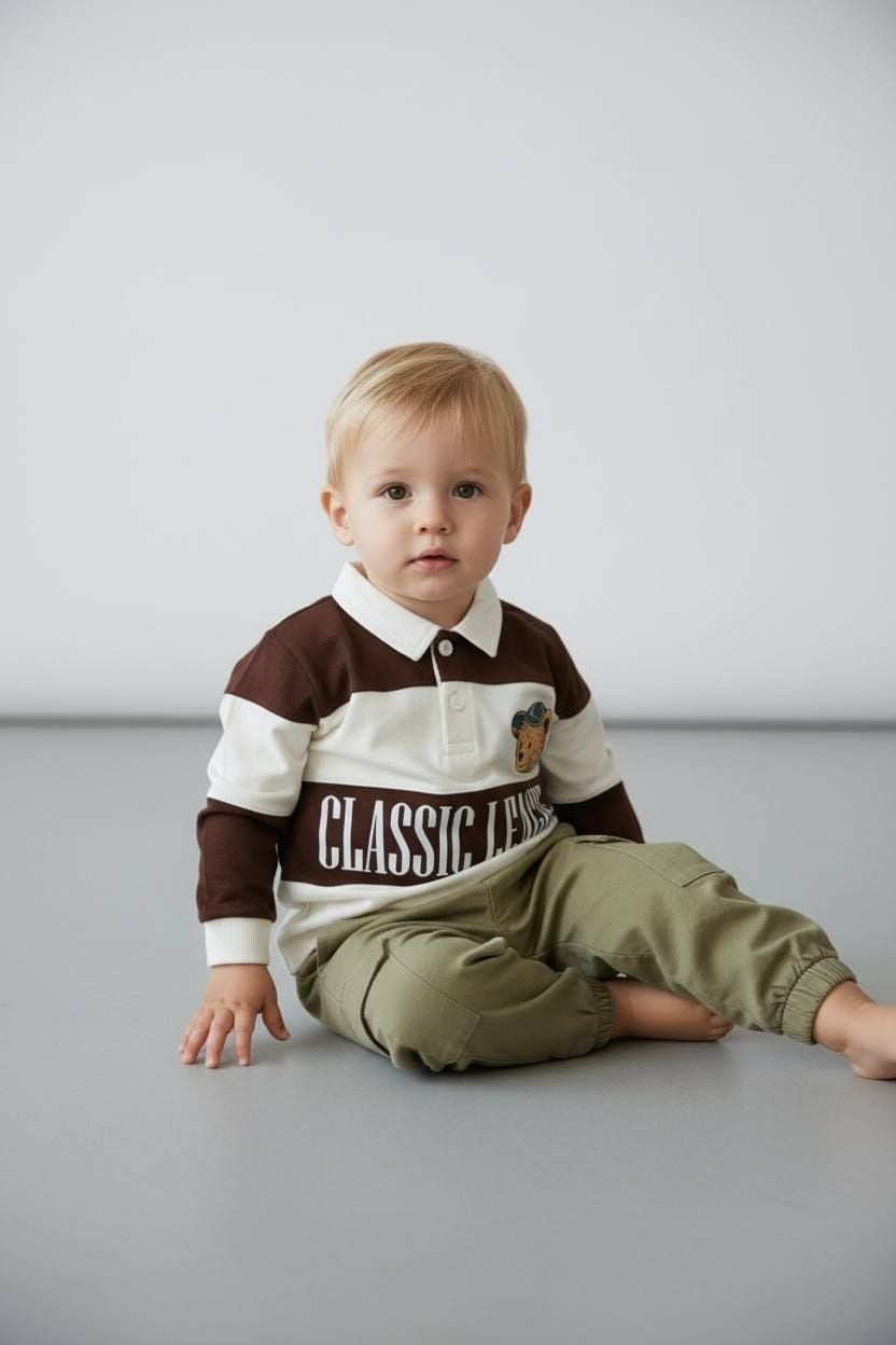 Немовля костюмчик 58646 коричневий 06-09(р)