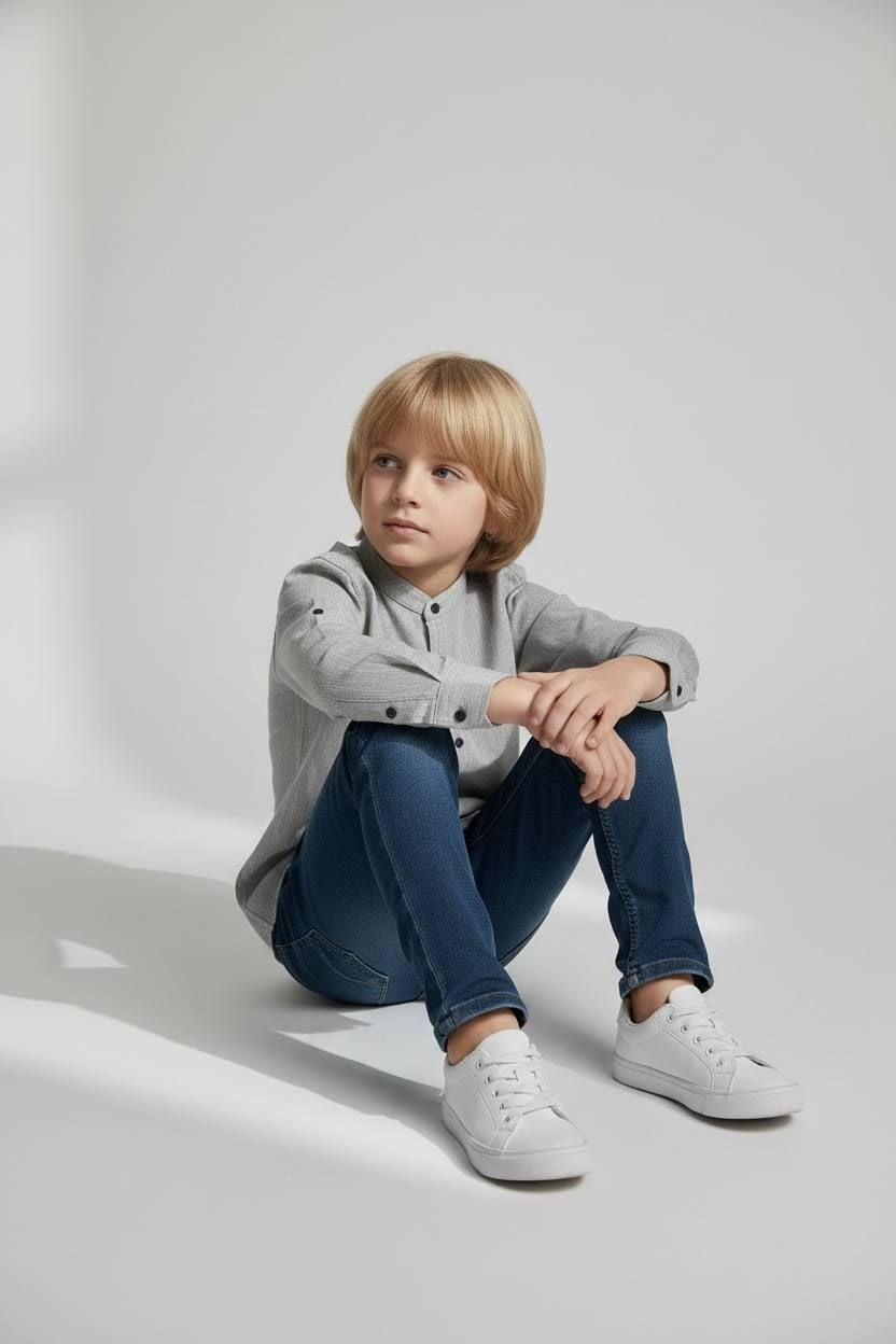 Сорочка 2313 сірий меланж 122(р)