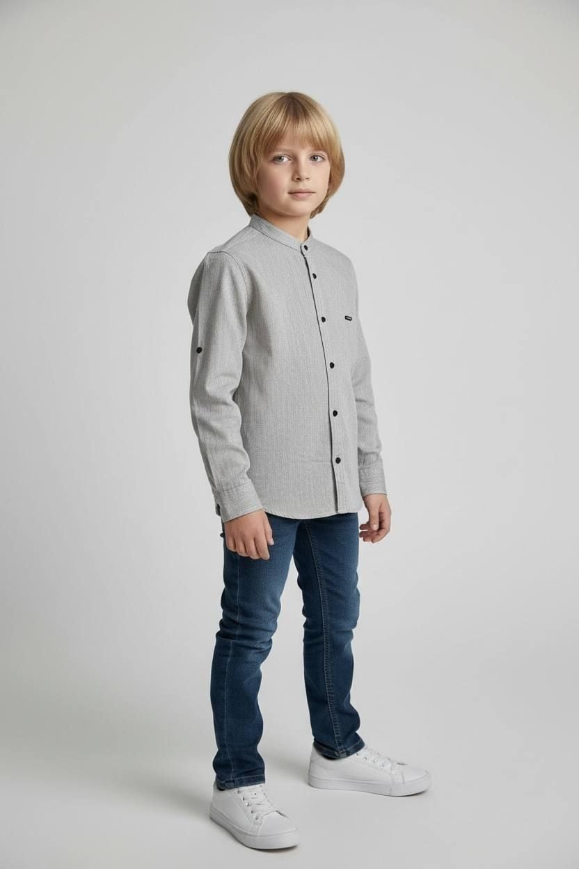 Сорочка 2313 сірий меланж 122(р)