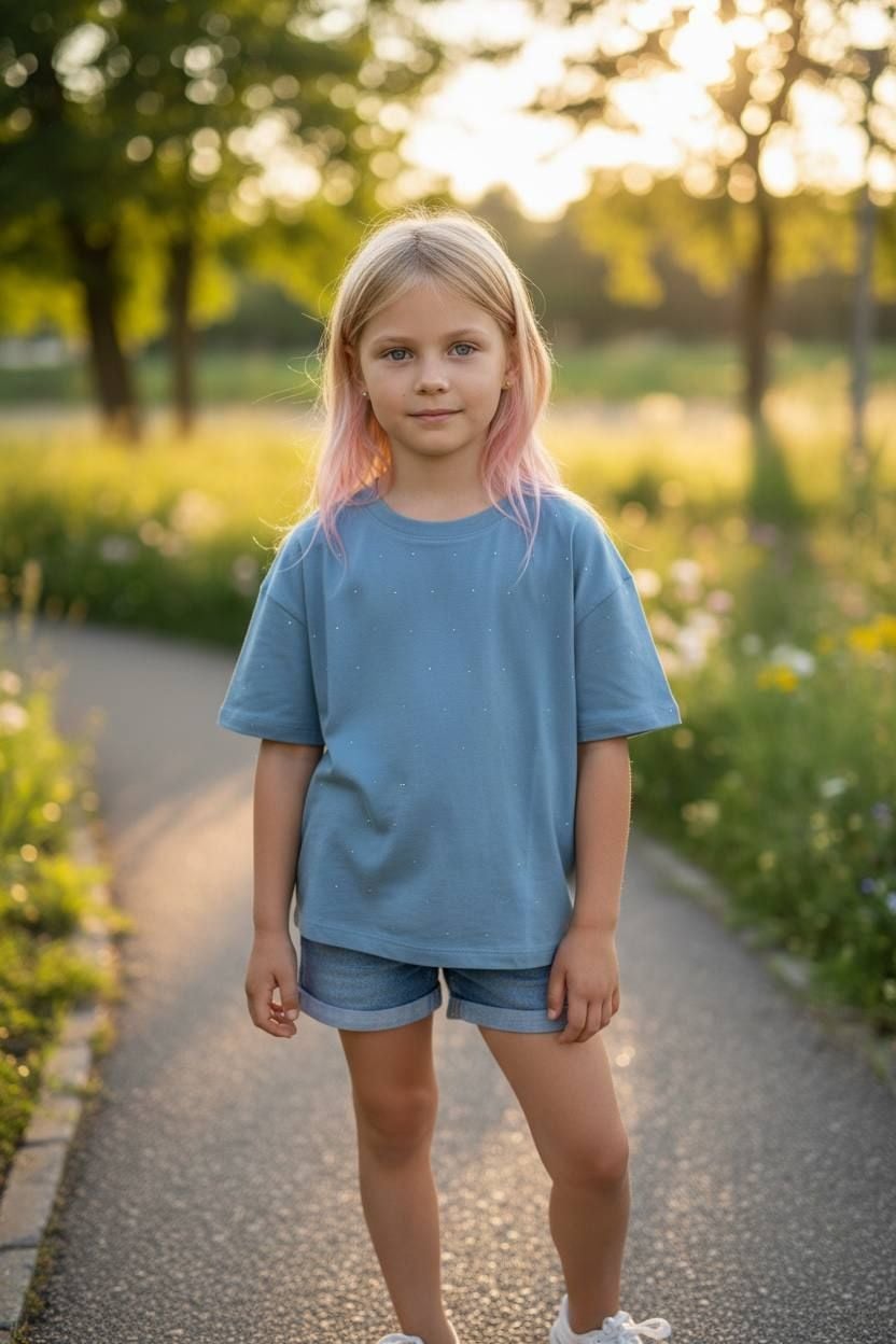 Футболка кам130 блакитний 128(р)