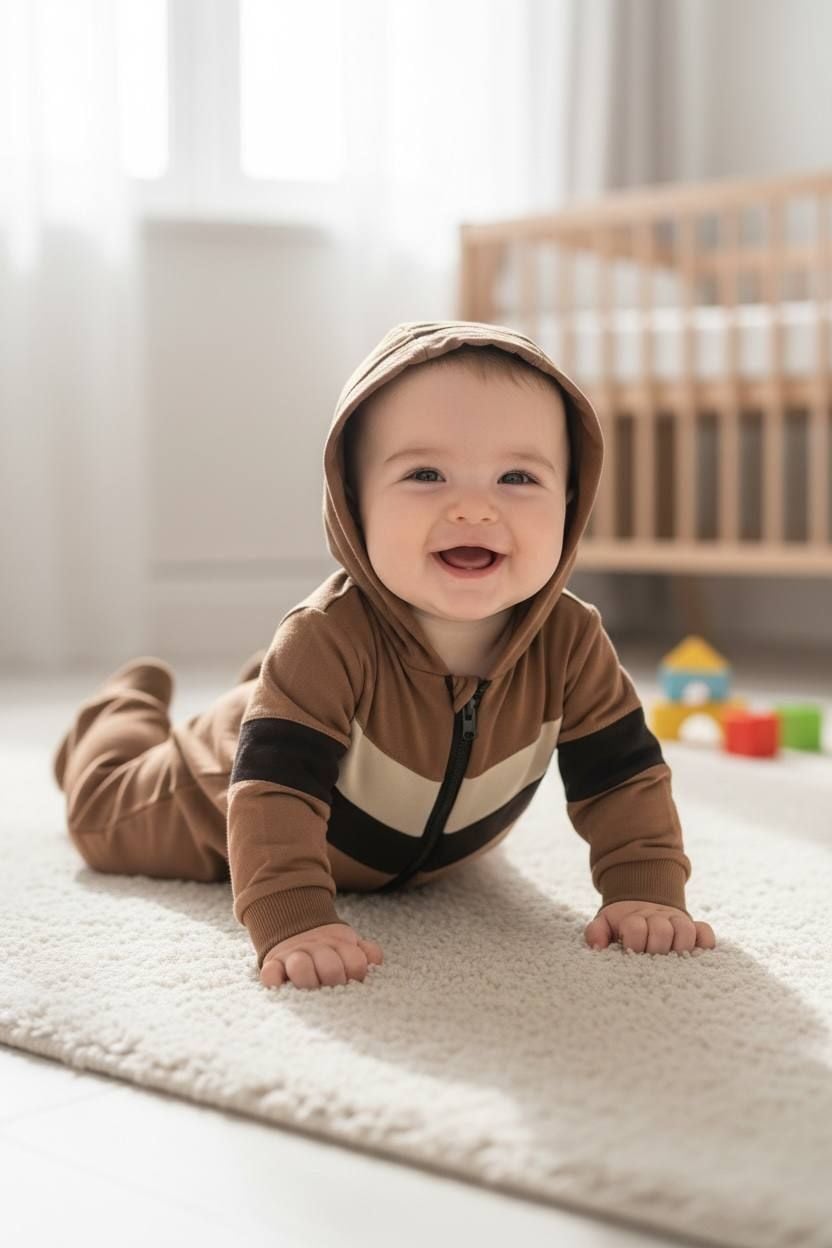 Немовля комбінезончик 555536 коричневий 74(р)