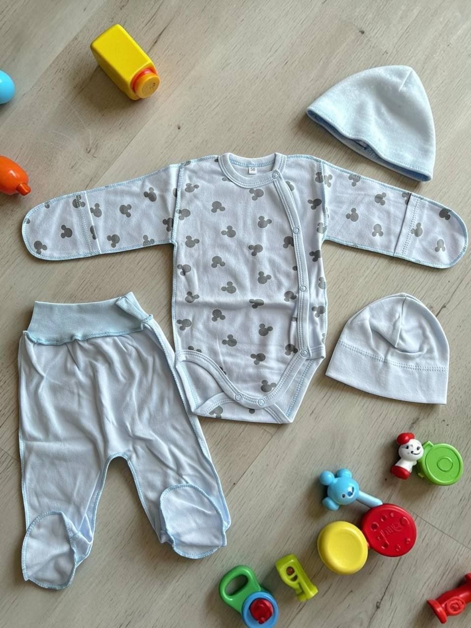 Немовля Костюм у пологовий 3в1(56)боді мікс 6(р)