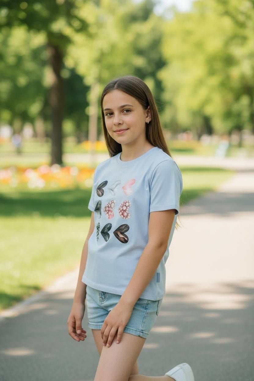 Футболка 1307 блакитний 128(р)