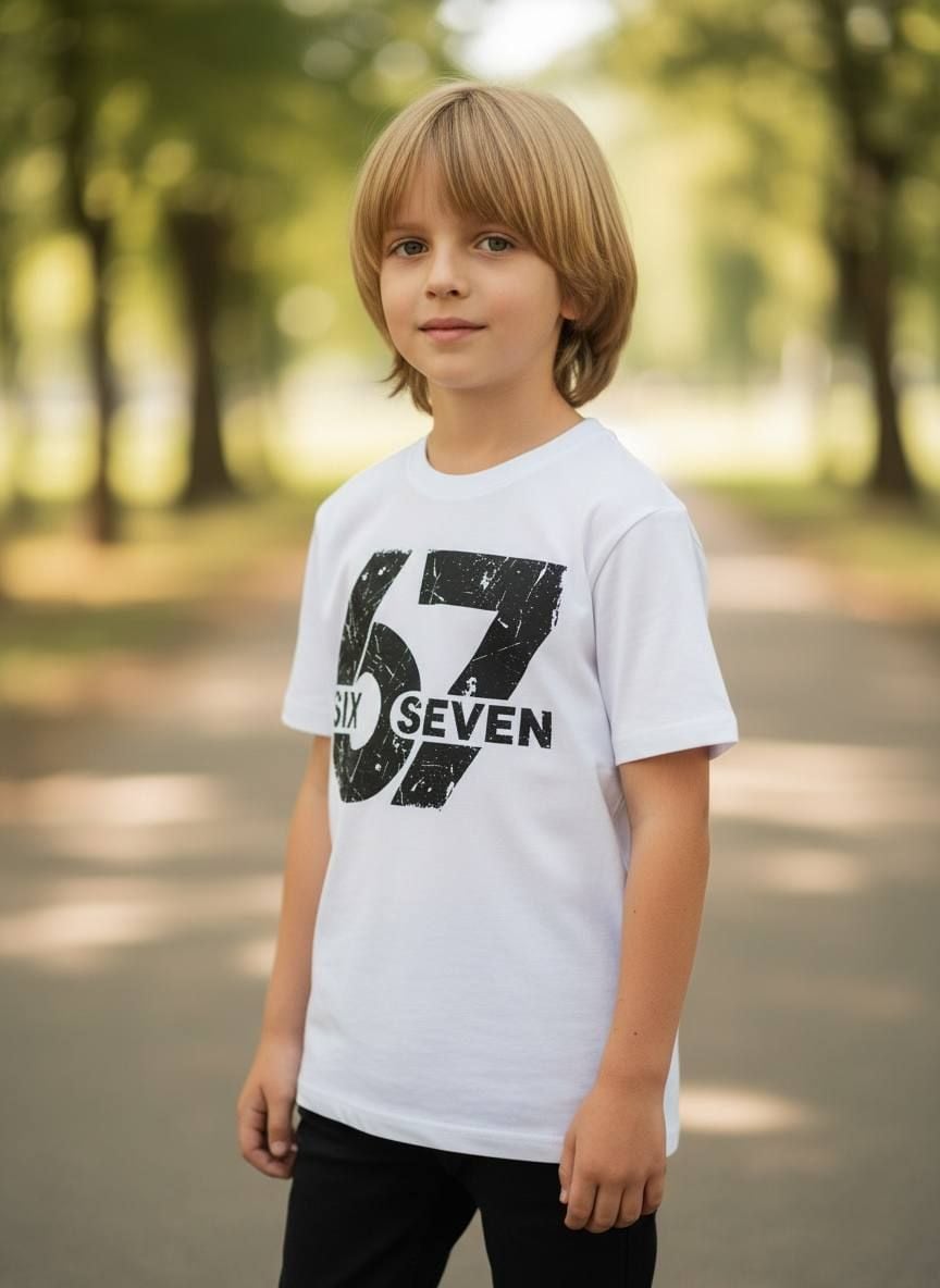 Футболка 6*7 білий 140(р)