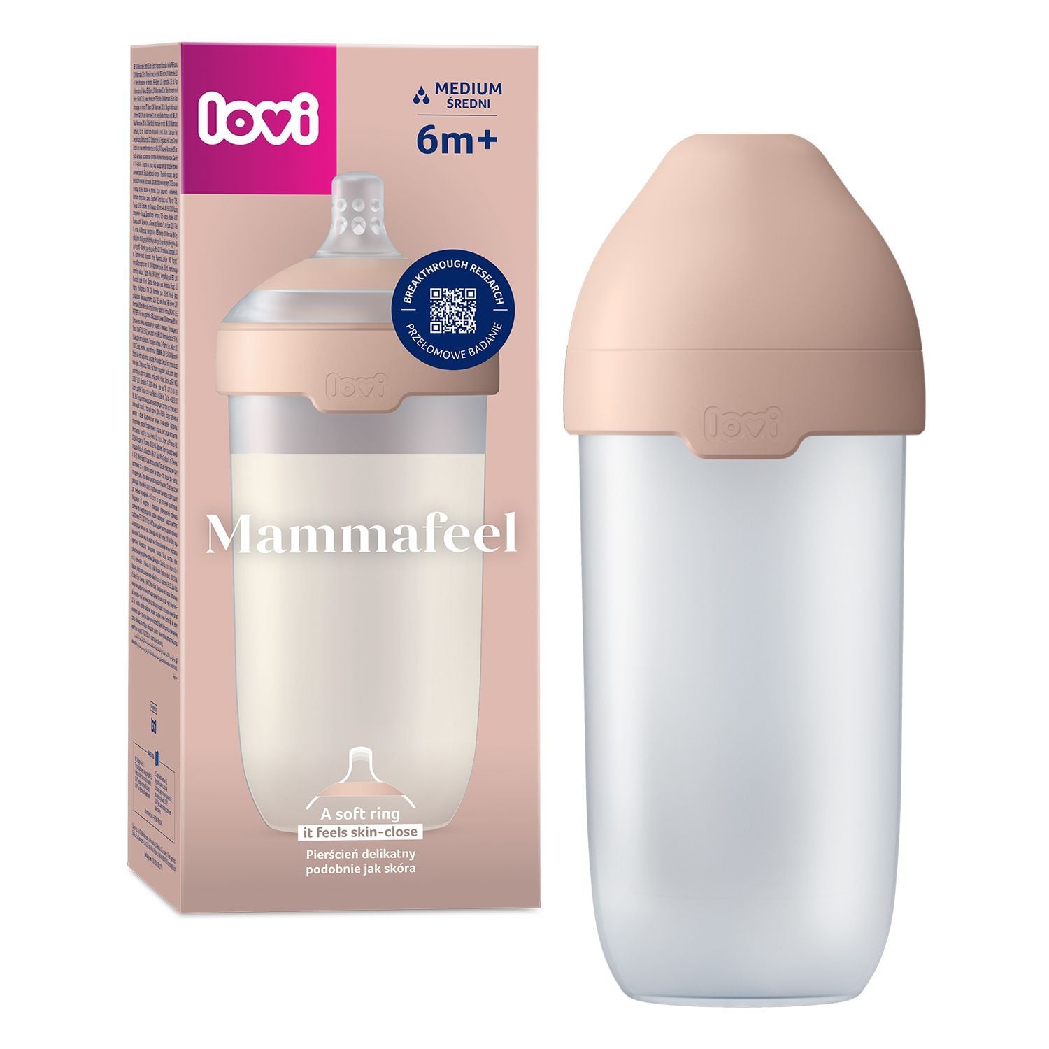 Пляшечка LOVI Пляшечка Mammafeel 330 мл пудра 6+(р)