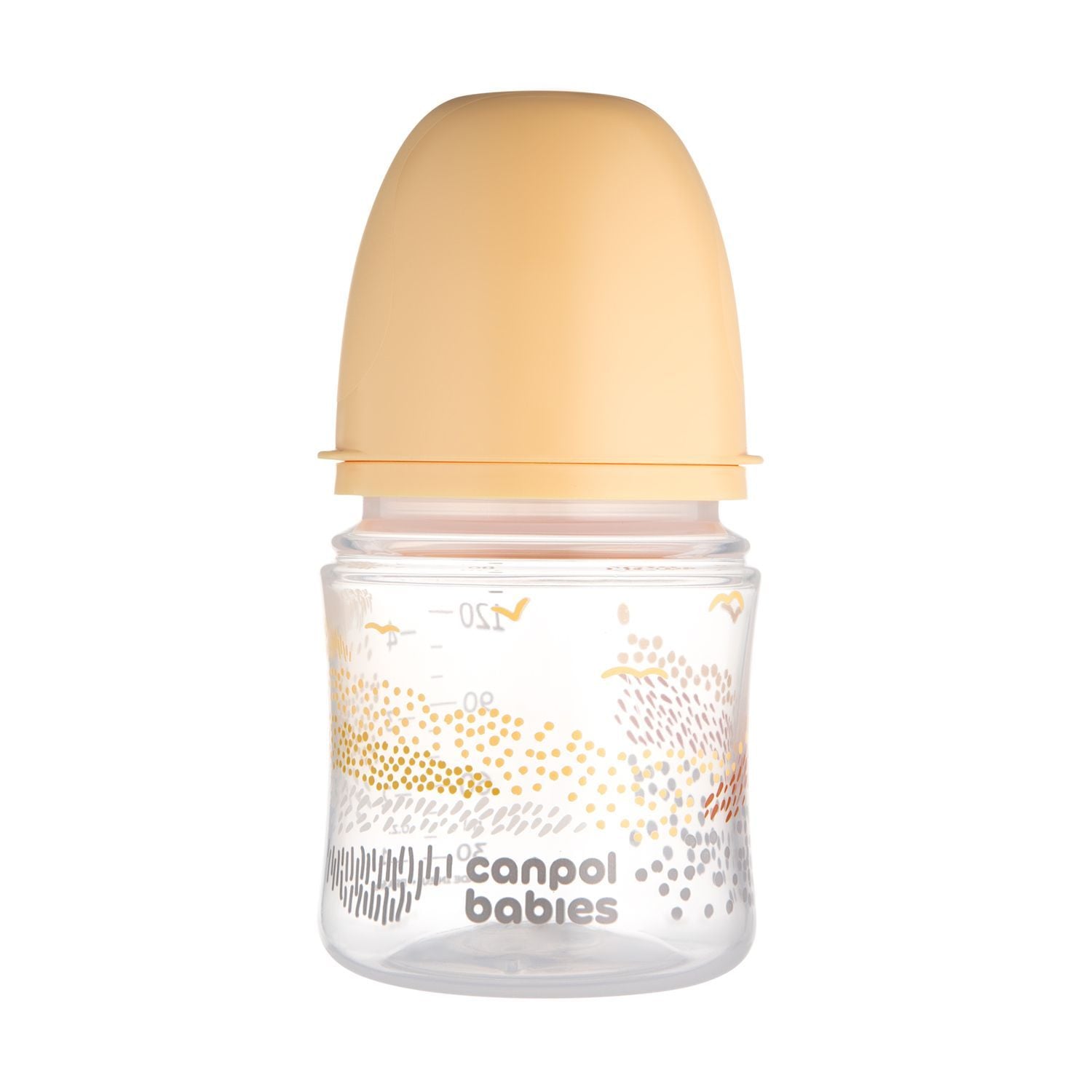 Пляшечка Canpol babies Пляшка антиколікова з широким отвором 120 мл Easystart MOUNTAINS бежевий 0+(р)