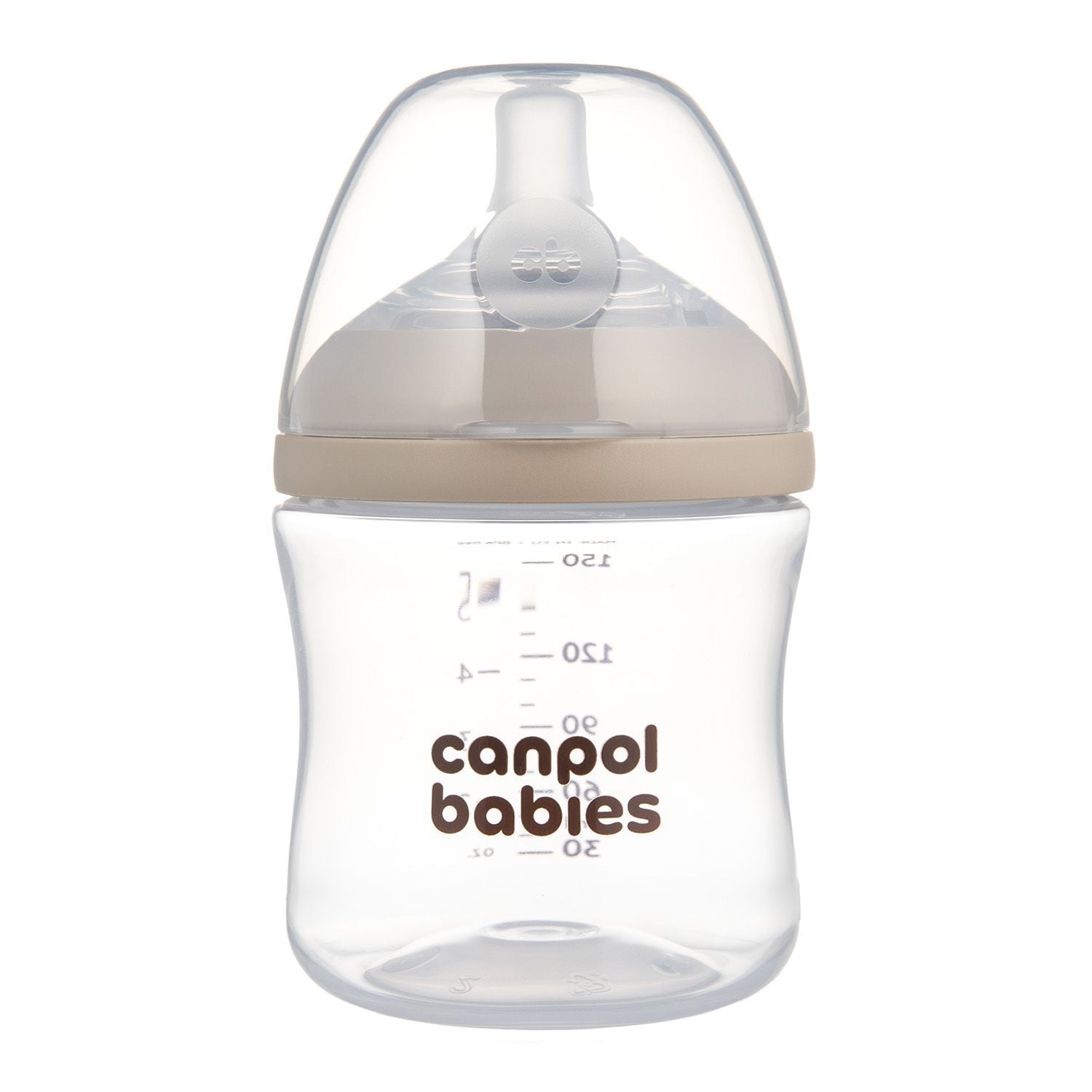 Пляшечка Пляшечка антиколікова Canpol babies Natural Shape з соскою Dual-zone 150 мл бежевий 0+(р)