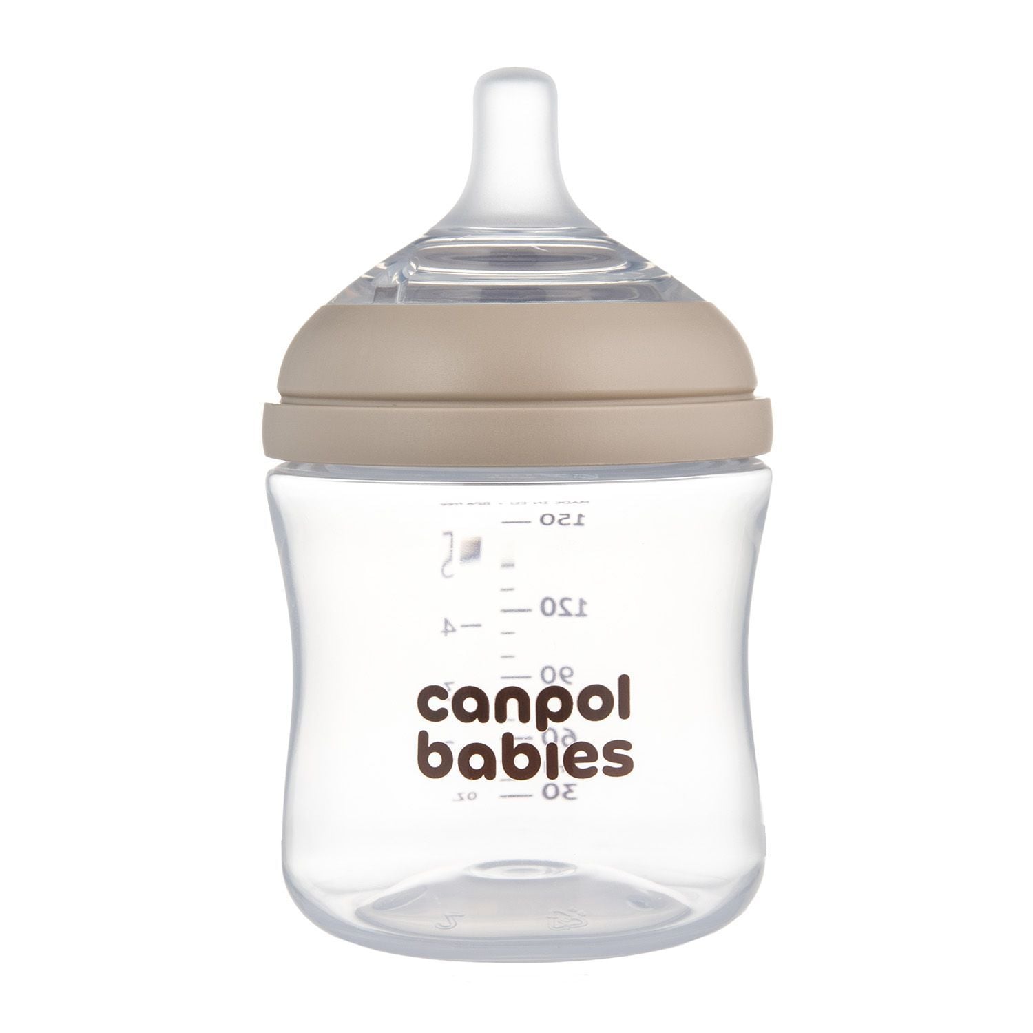 Пляшечка Пляшечка антиколікова Canpol babies Natural Shape з соскою Dual-zone 150 мл бежевий 0+(р)