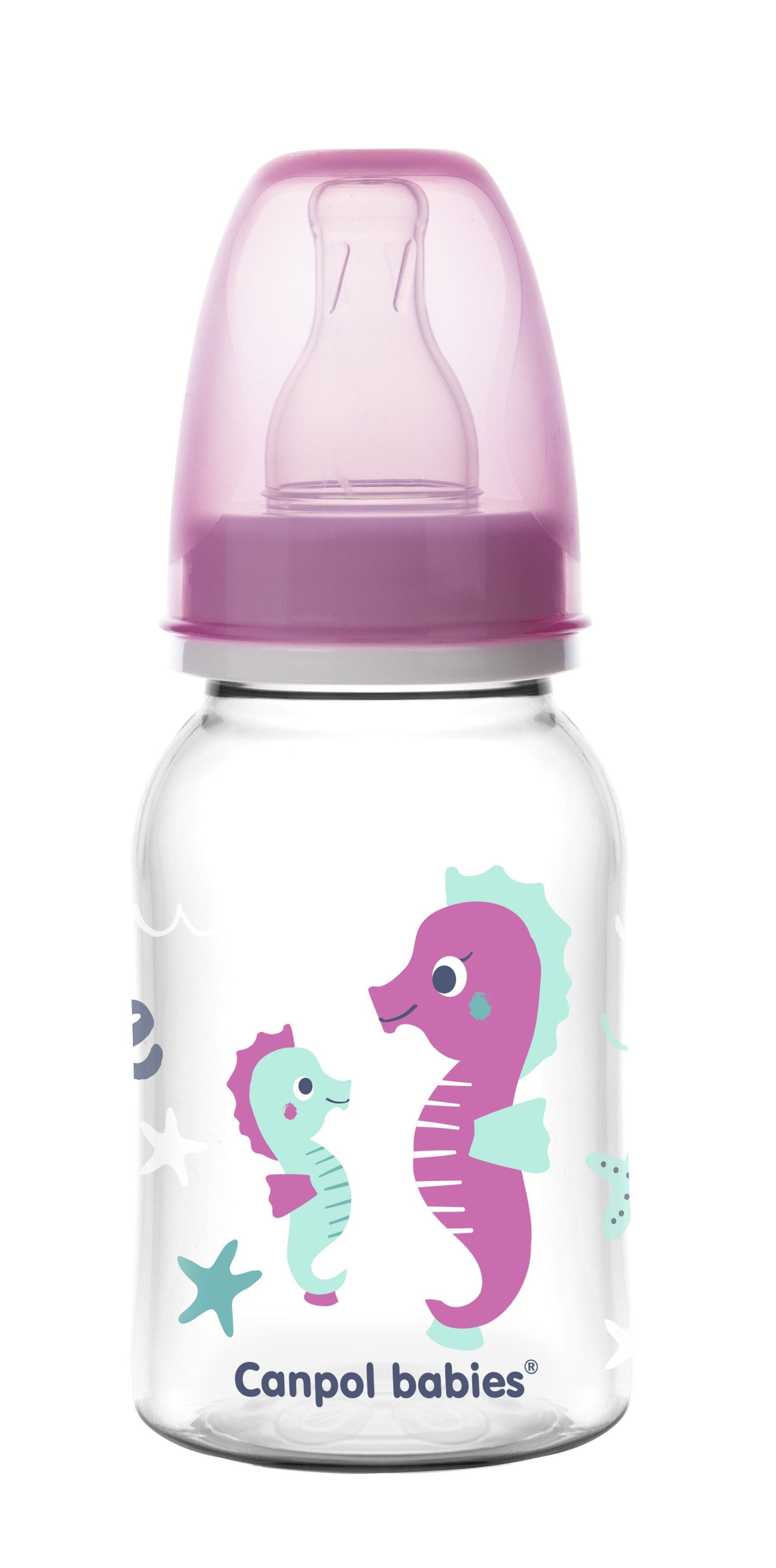 Пляшечка Canpol babies пляшка 120 мл PP LOVE&SEA рожевий 0+(р)