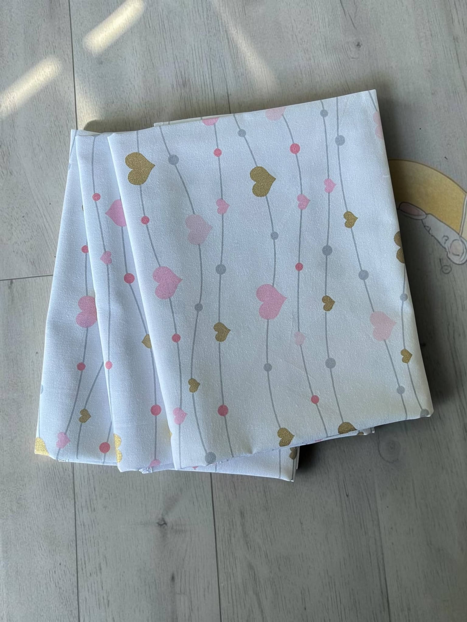 Немовля Пелюшка бавовна1(сердечко) рожевий 100*80(р)