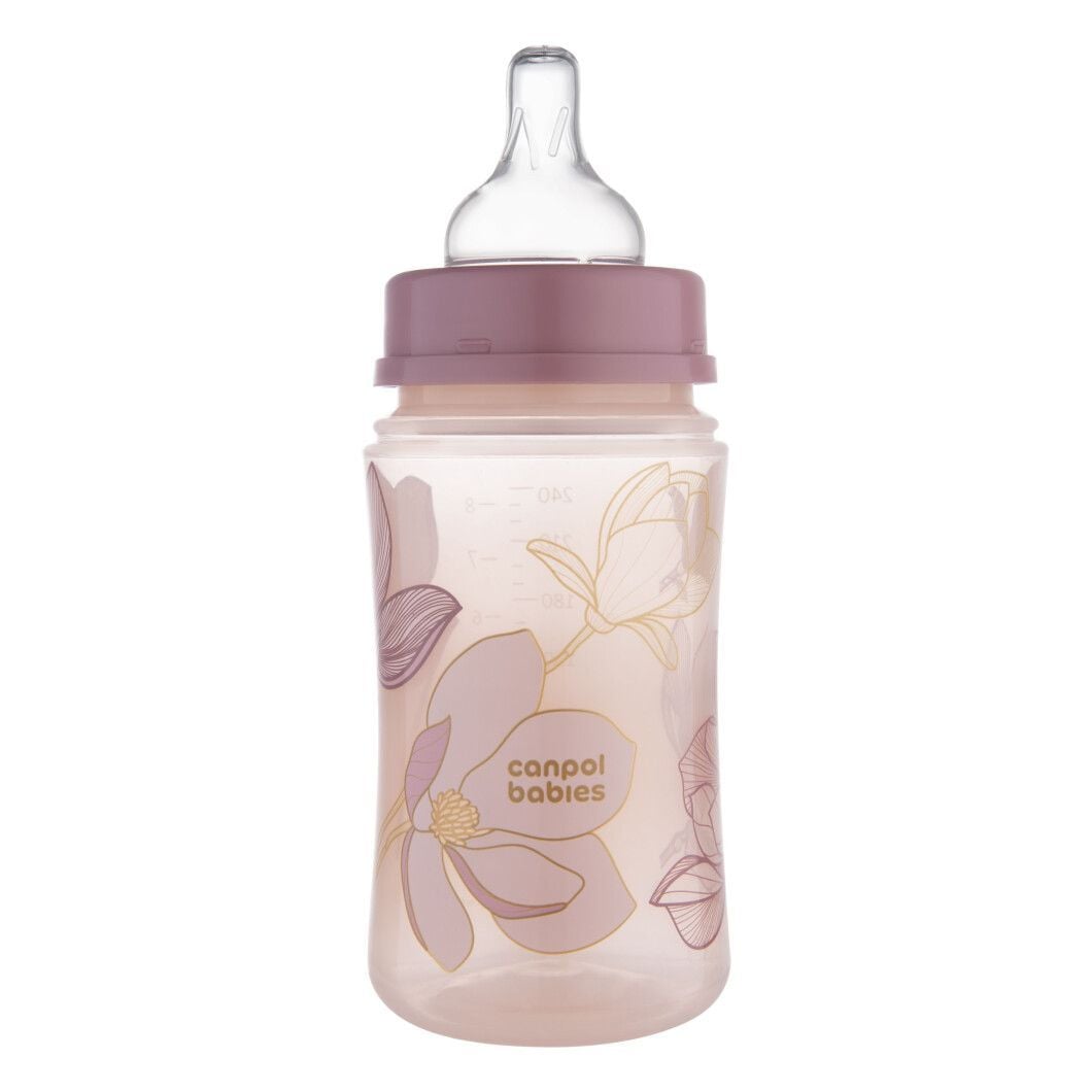 Пляшечка Canpol babies Пляшка антиколікова з широким отвором 240 мл Easystart GOLD рожевий 240(р)