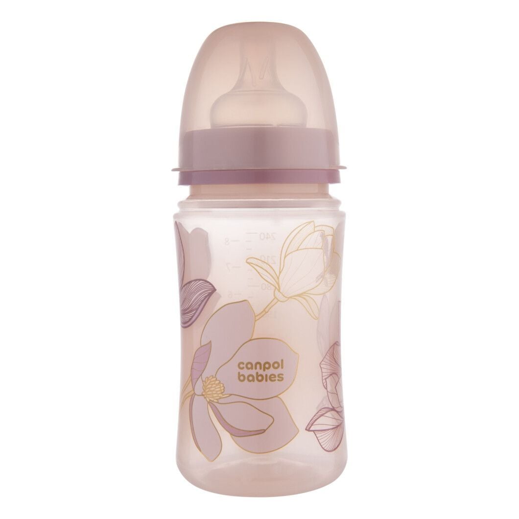 Пляшечка Canpol babies Пляшка антиколікова з широким отвором 240 мл Easystart GOLD рожевий 240(р)