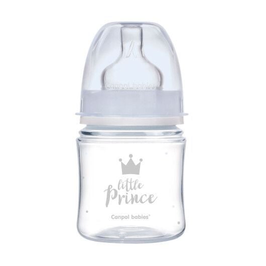 Пляшечка Canpol babies Пляшка антиколікова з широким отвором 120 мл PP Easystart Royal baby блакитний 120(р)