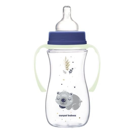Пляшечка Canpol babies Пляшка антиколікова з широким отвором 300 мл Easystart Sleepy Koala блакитний 300(р)