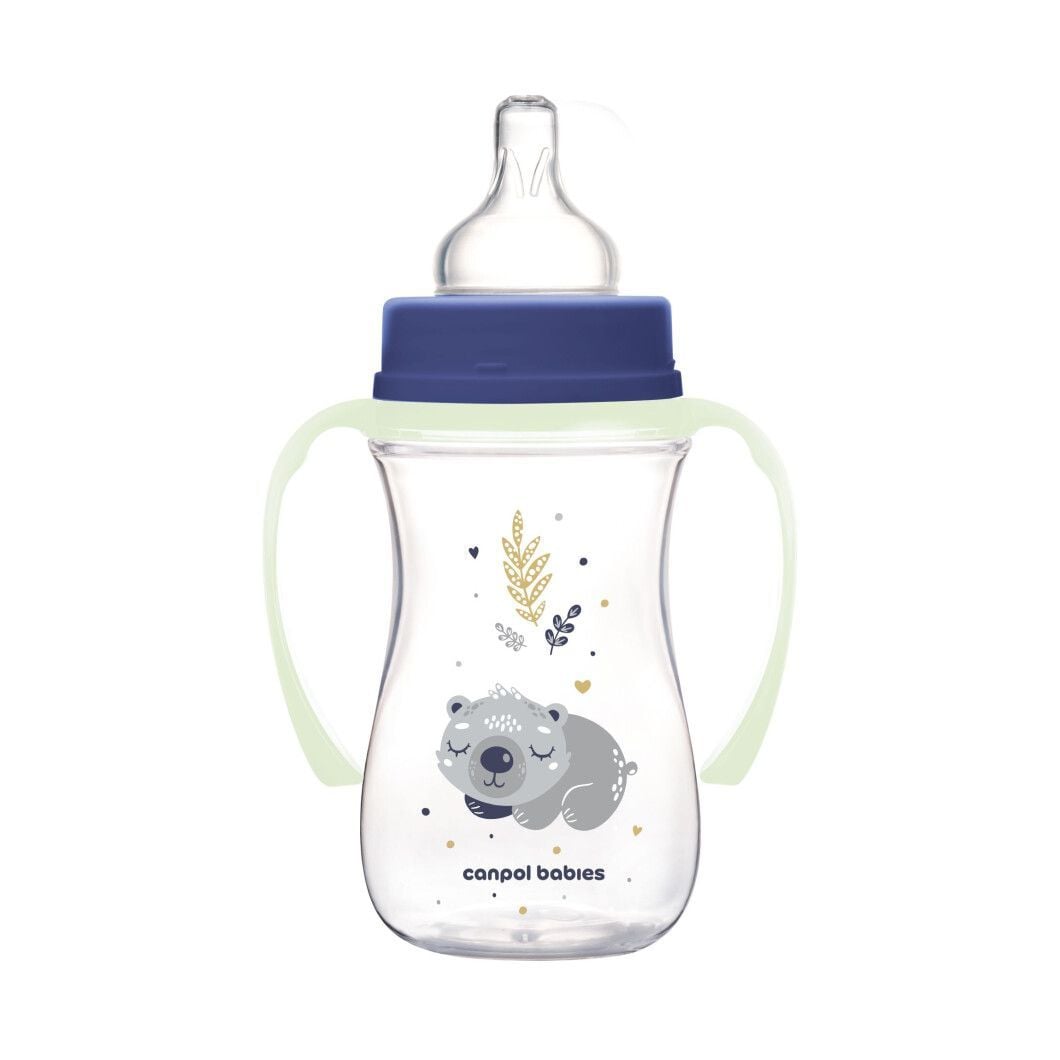 Пляшечка Canpol babies Пляшка антиколікова з широким отвором 240 мл Easystart Sleepy Koala блакитний 240(р)