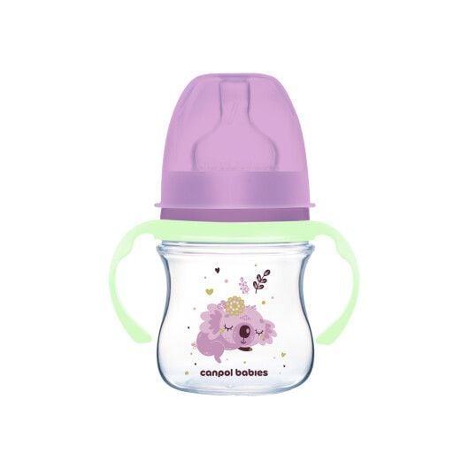 Пляшечка Canpol babies Пляшка антиколікова з широким отвором 120 мл Easystart Sleepy Koala рожевий 120(р)