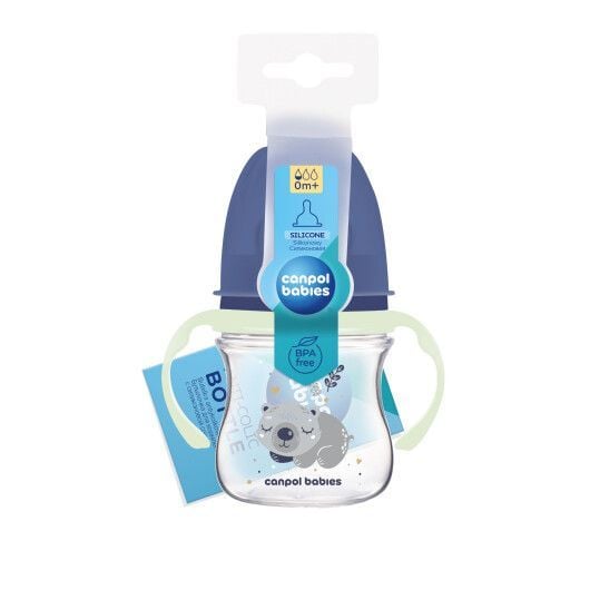 Пляшечка Canpol babies Пляшка антиколікова з широким отвором 120 мл Easystart Sleepy Koala блакитний 120(р)