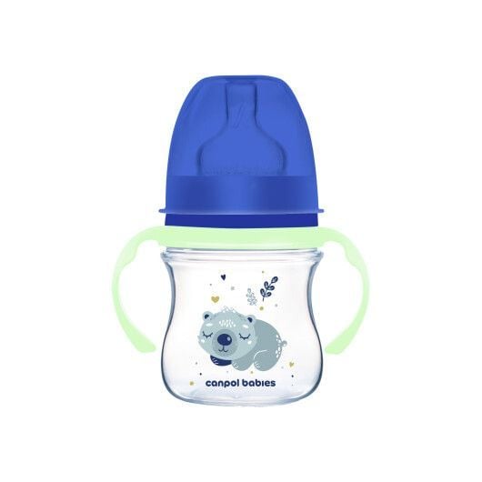 Пляшечка Canpol babies Пляшка антиколікова з широким отвором 120 мл Easystart Sleepy Koala блакитний 120(р)