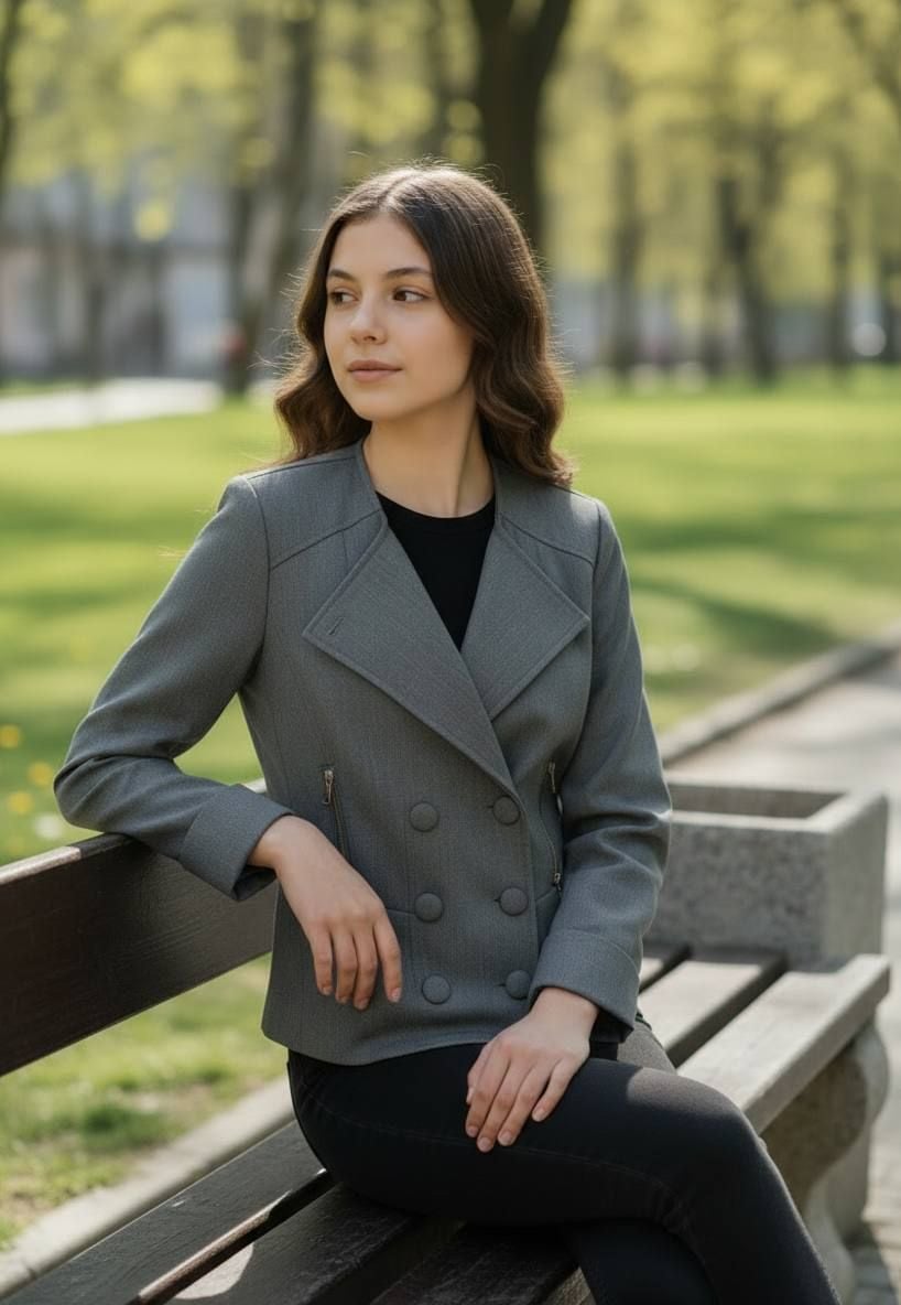 Школа Розпродаж Піджак дівчинка жк-06508 сірий 140(р)