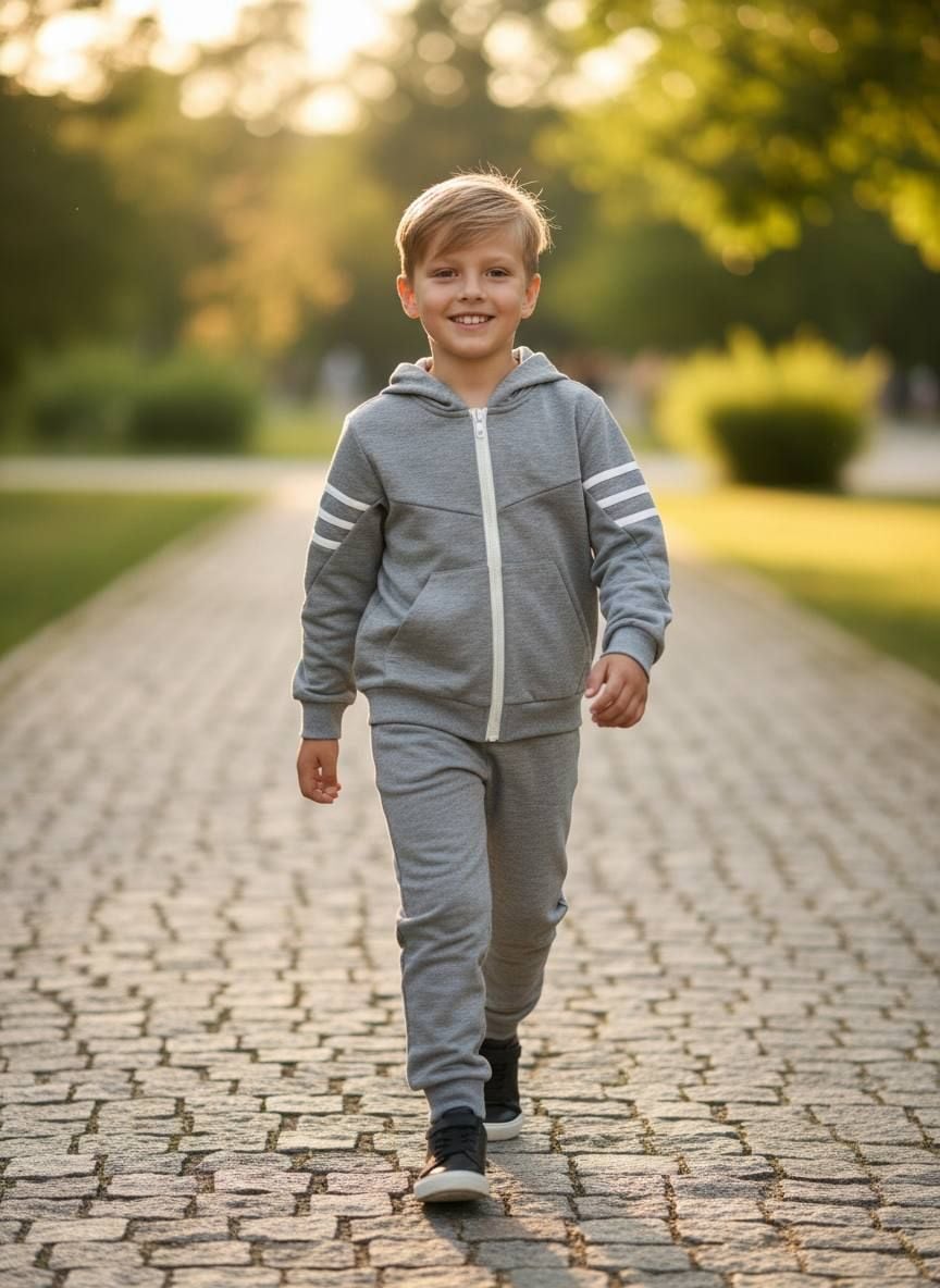 Костюм спортивний 555539 сірий меланж 116(р)