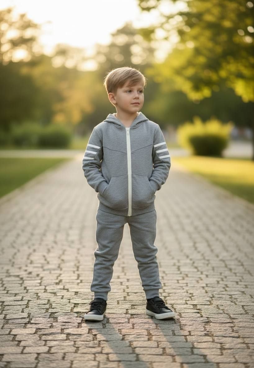 Костюм спортивний 555539 сірий меланж 116(р)