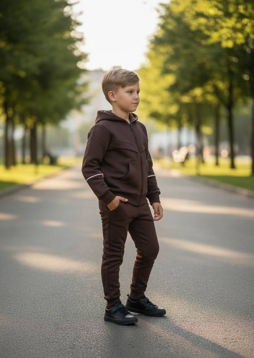 Костюм спортивний 555531 шоколад 128(р)