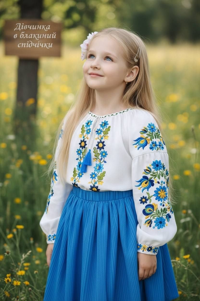 Вишиванки виш-097(д) блакитний 134(р)