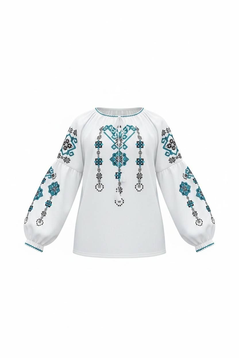 Вишиванки виш-093(д) блакитний 122(р)