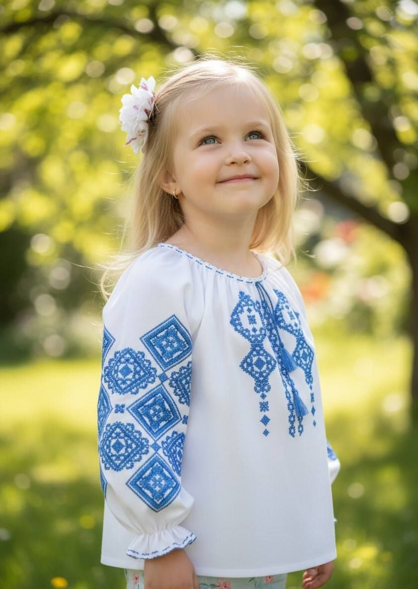 Вишиванки виш-987 блакитний 110(р)