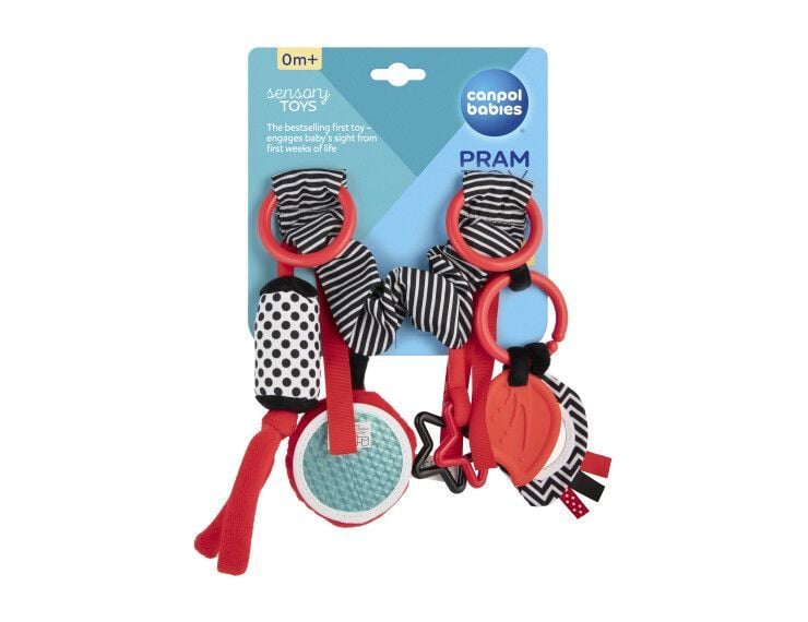 Брязкальце Брязкальце до візка плюшеве Sensory Toys червоний 0+(р)