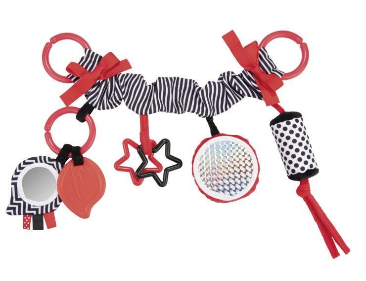 Брязкальце Брязкальце до візка плюшеве Sensory Toys червоний 0+(р)