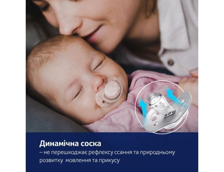 Пустушка LOVI Пустушка силіконова динамічна 0-2 м-ців 2 шт. Baby Shower Girl пудра 0-2(р)
