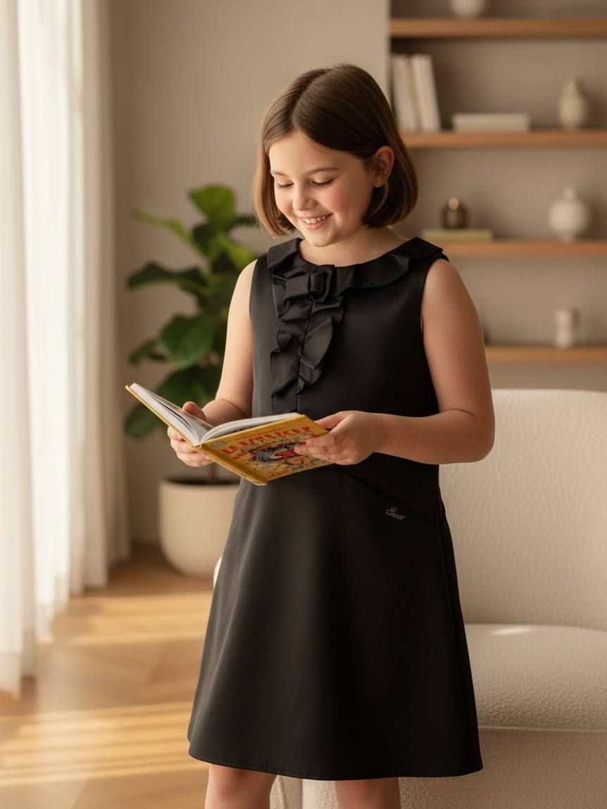 Школа Розпродаж Сарафан СН-60608 чорний 128(р)