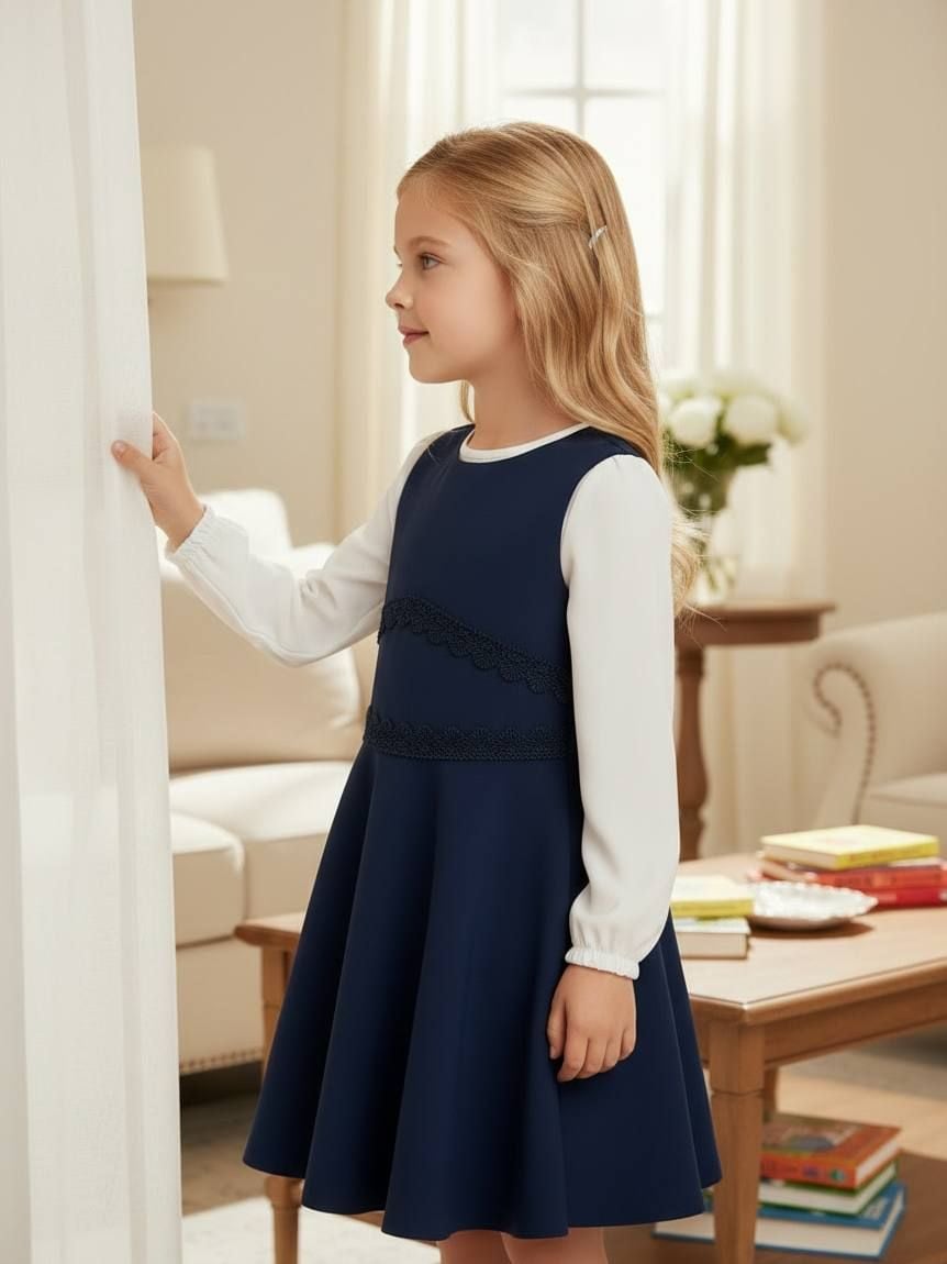 Школа Розпродаж Сарафан сн-0897 синій 140(р)