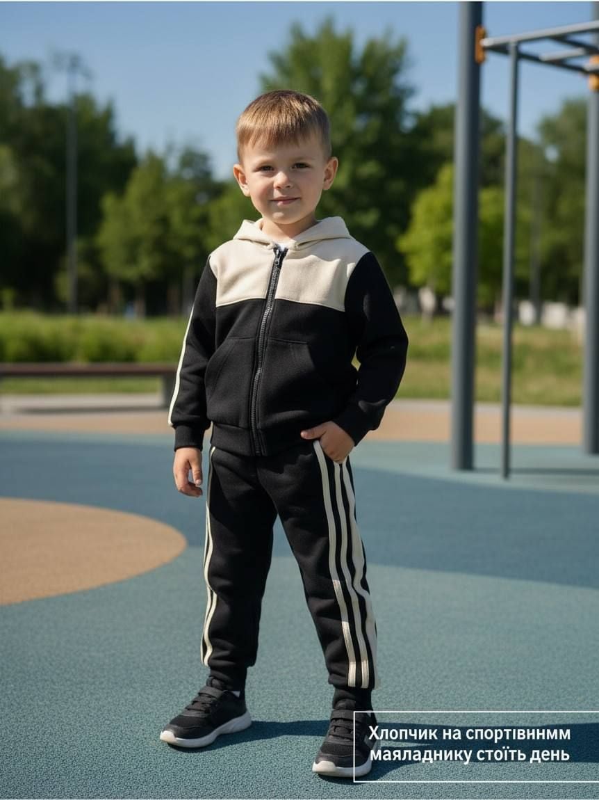 Костюм спортивний 555529; чорний 104(р)