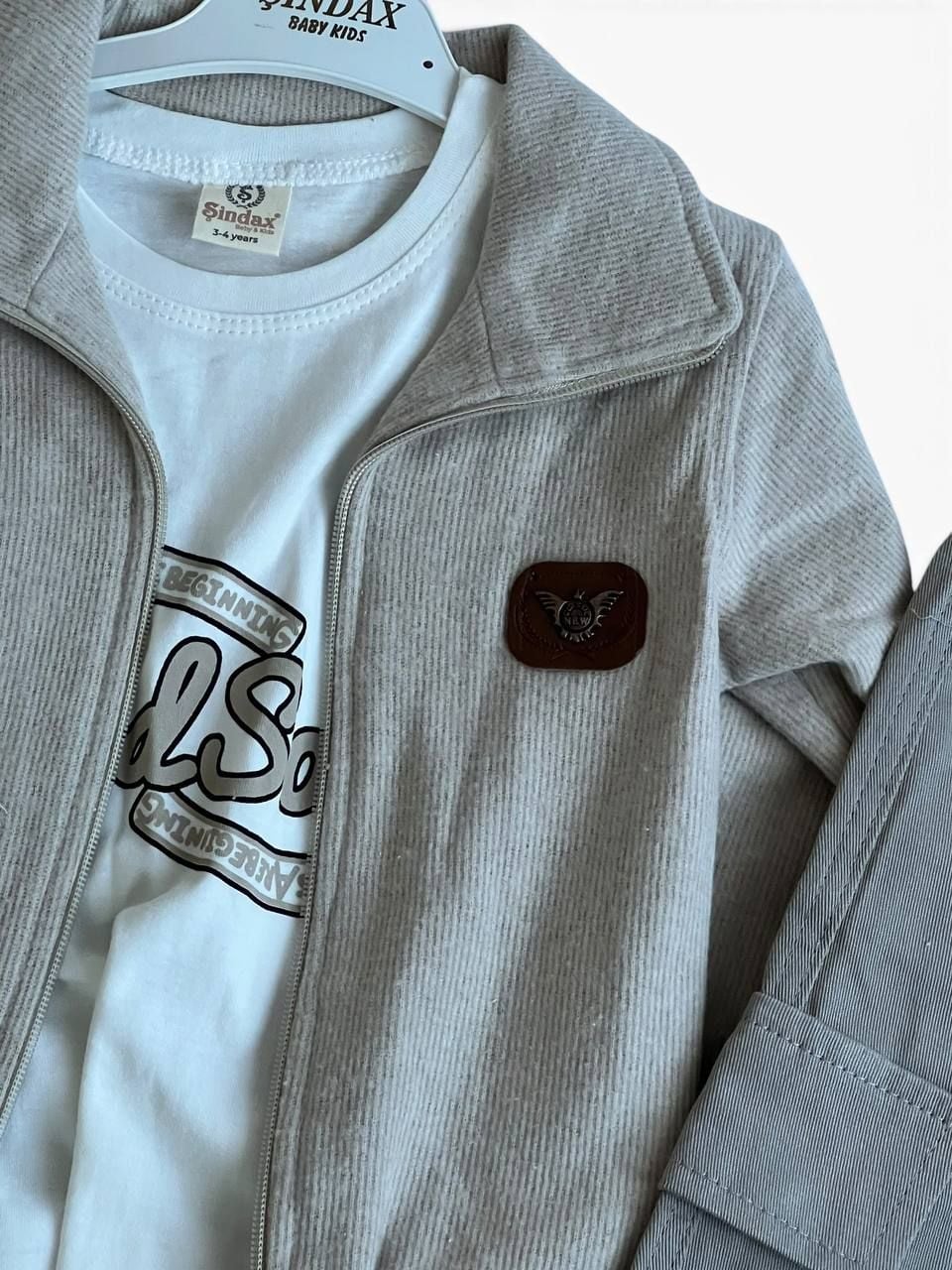 Костюм хлопчик 5414 бежевий 98(р)