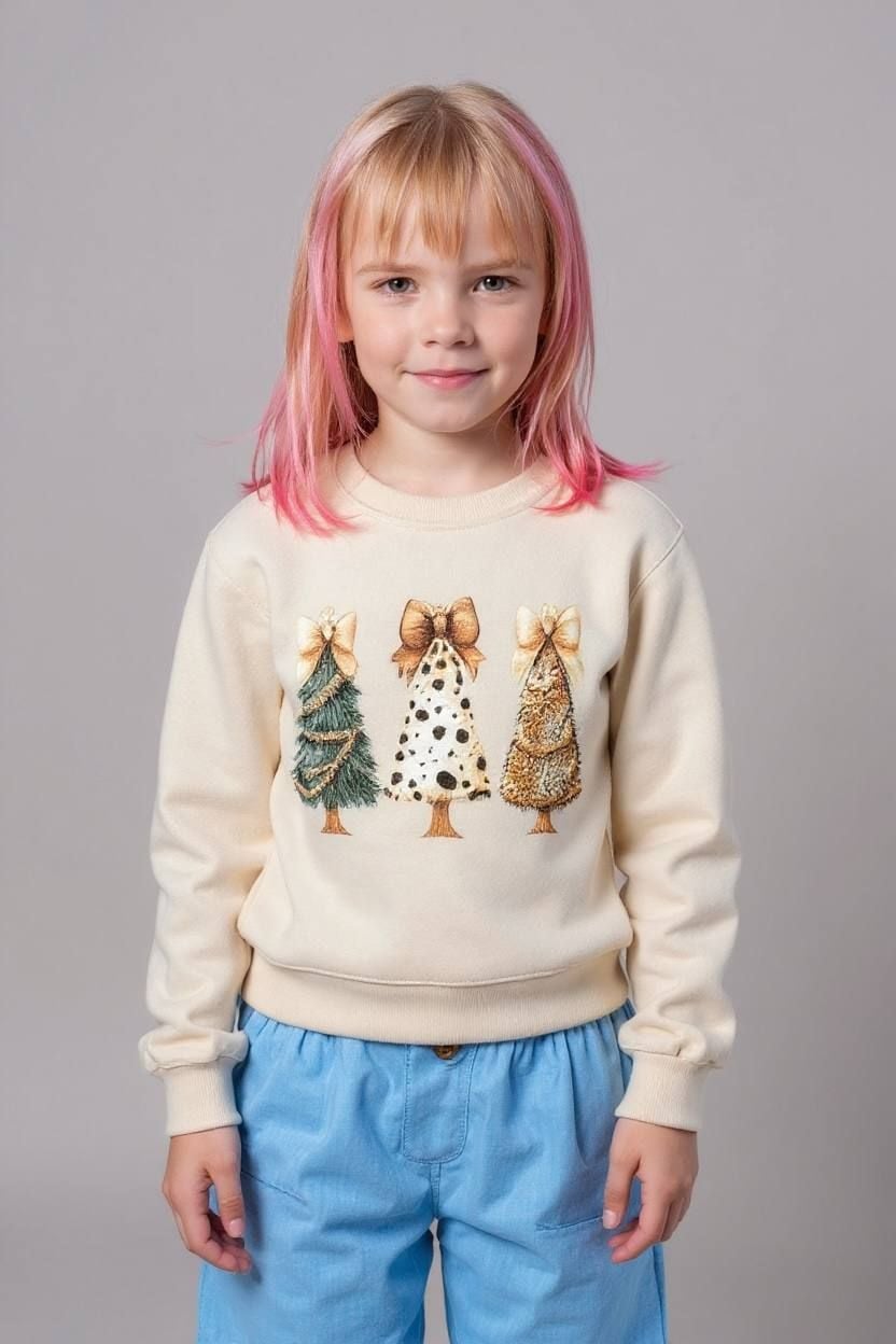 НОВОРІЧНЕ Світшот3 бежевий 128(р)