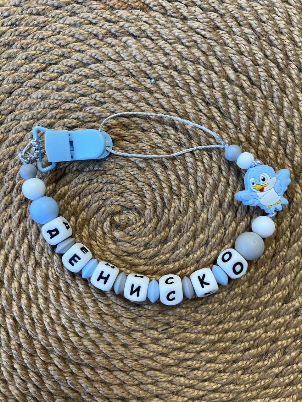 Тримач пустушки 7-літер+мінііграшка міх