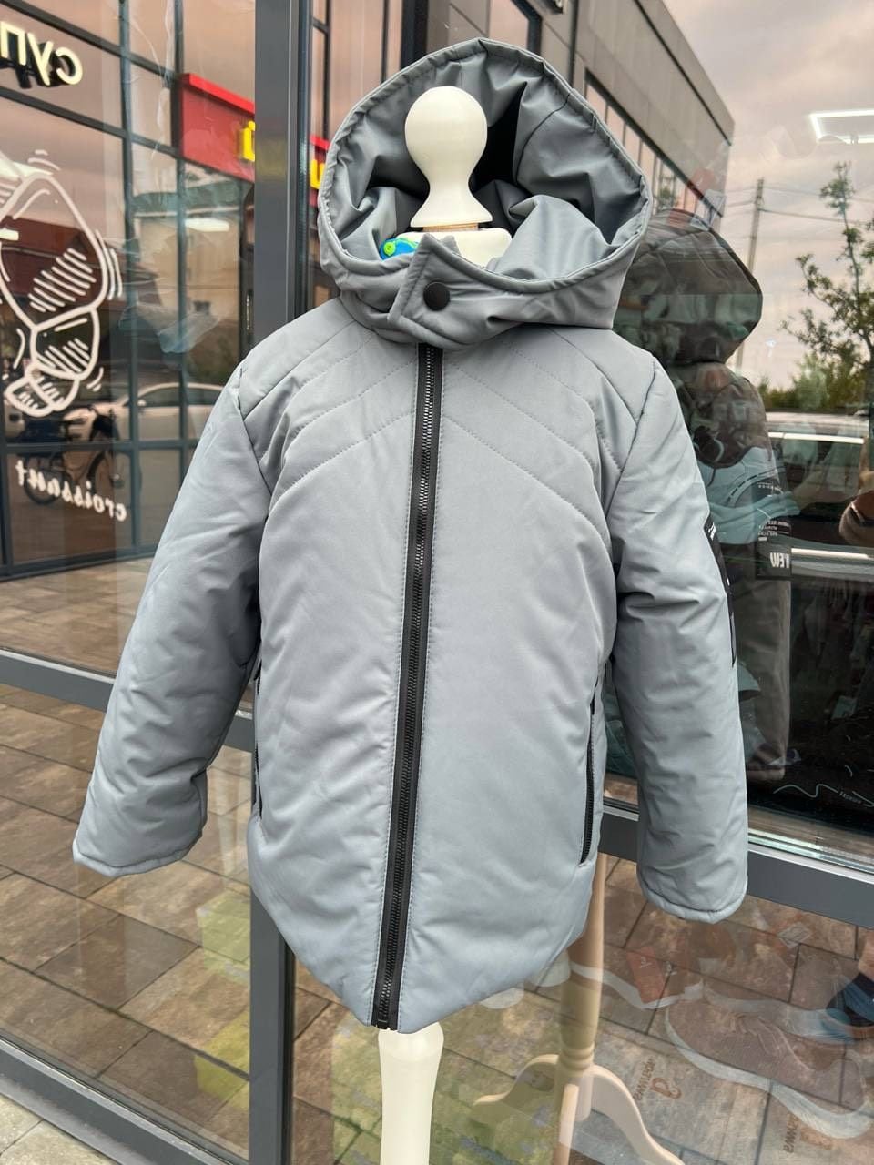 Верхній одяг Зима 20586 сірий 140(р)