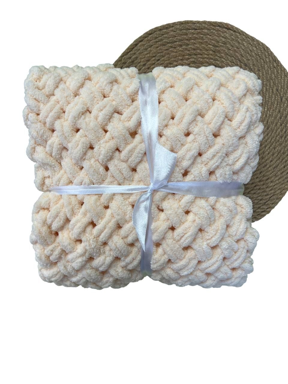 Немовля Плед PuffY2025 персиковий 85*85(р)