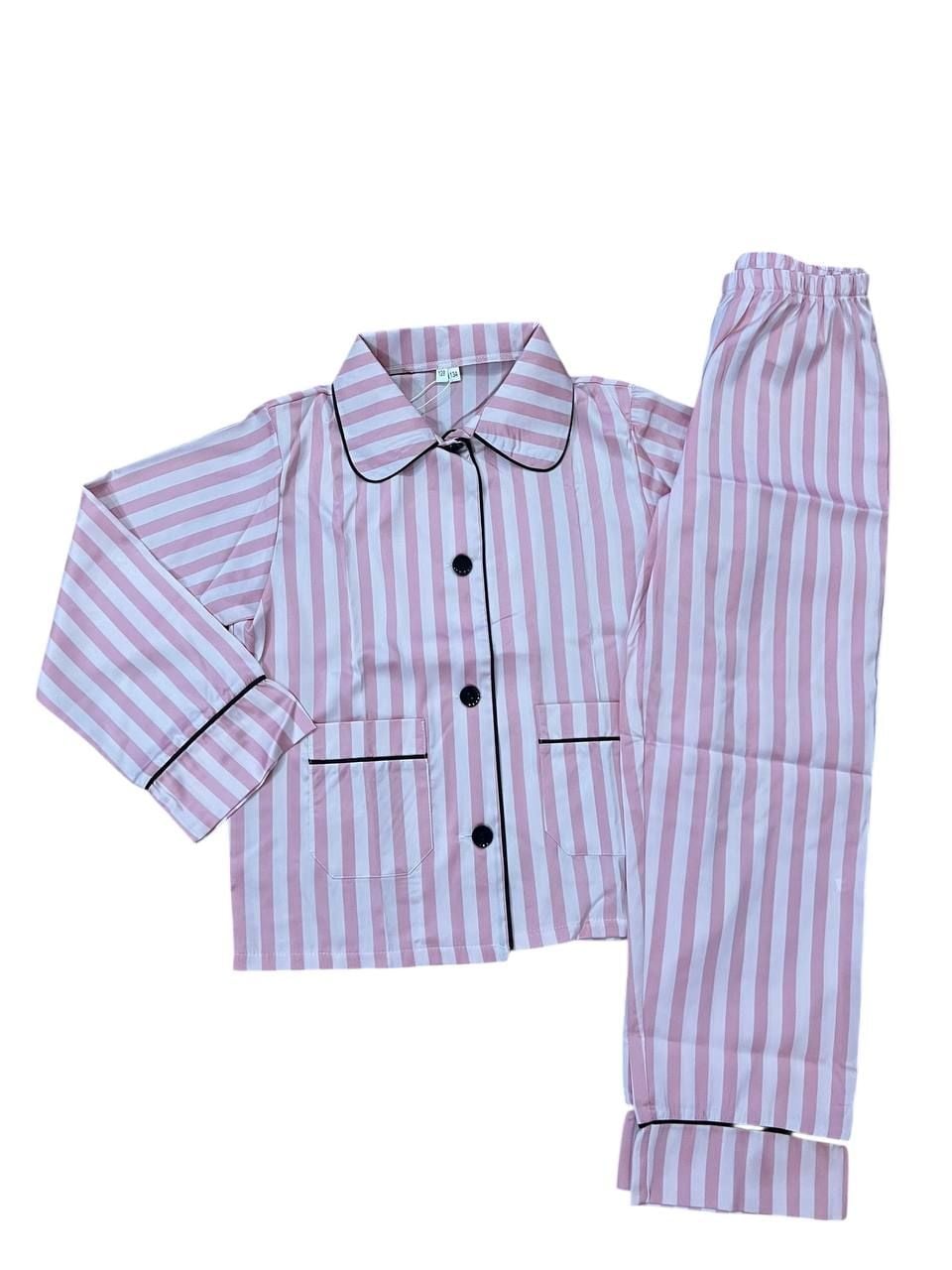 Дитяча білизна Піжамка атлас рожевий 140(р)