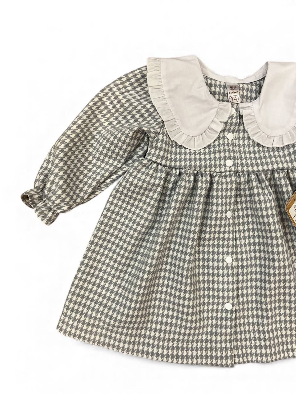 Сукня гусяча лапка сірий 98(р)