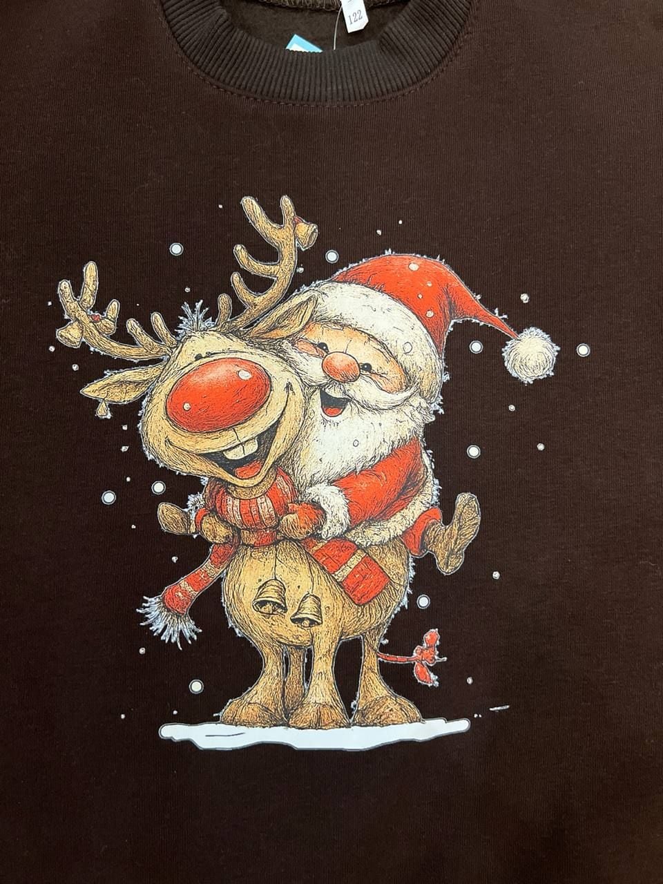 НОВОРІЧНЕ Світшот2 шоколад 134(р)