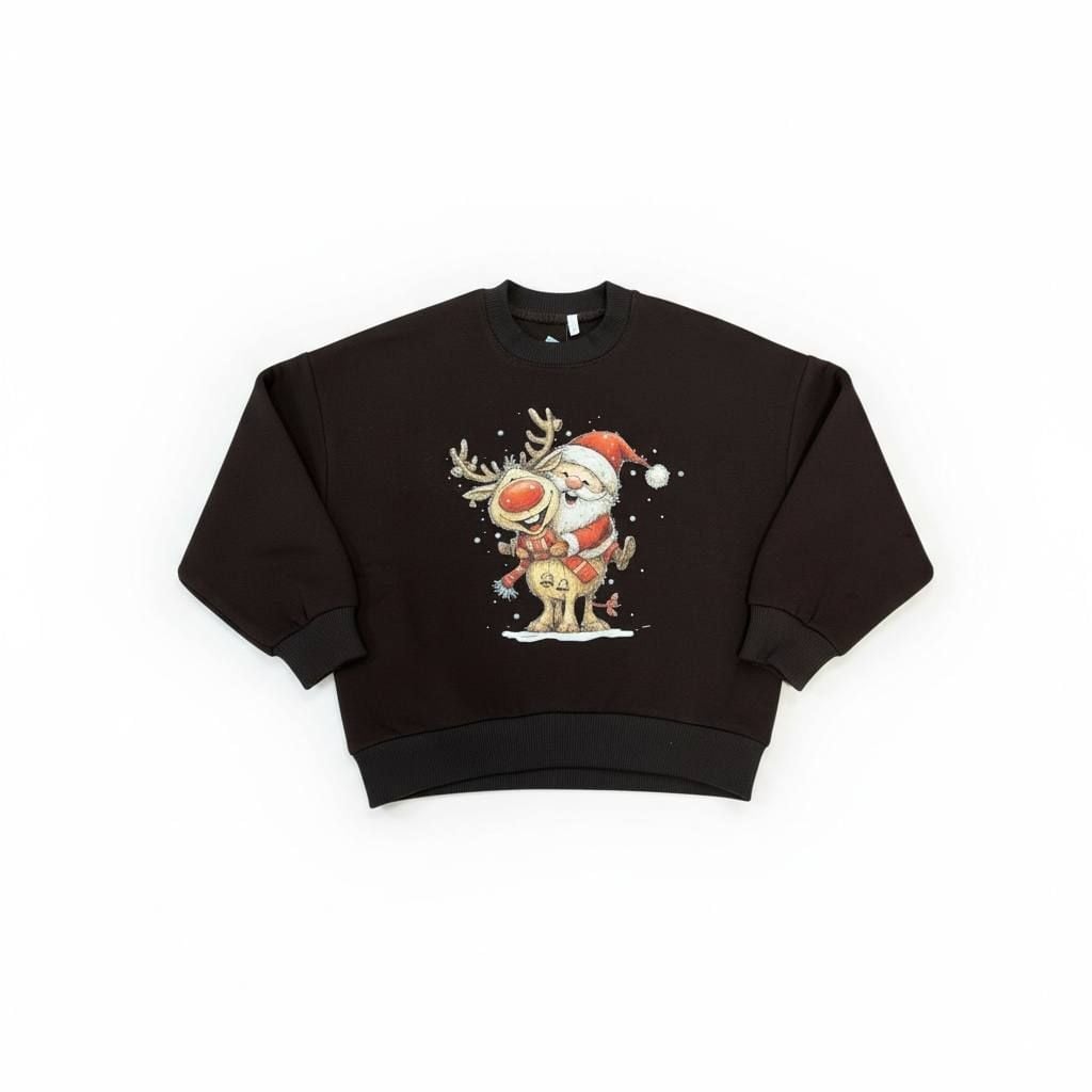 НОВОРІЧНЕ Світшот2 шоколад 134(р)