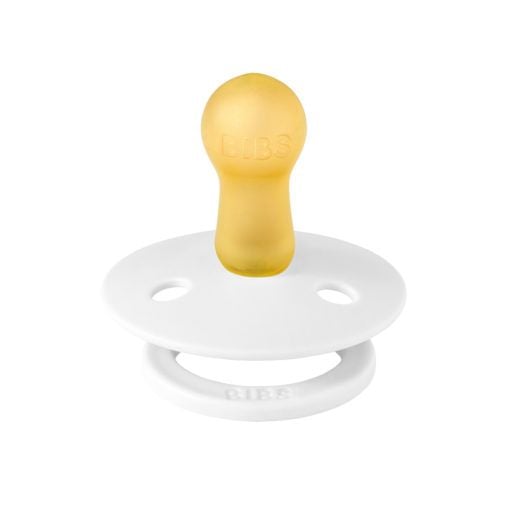 Немовля Аксесуари BIBS Colour Latex Round білий 0-6(р)