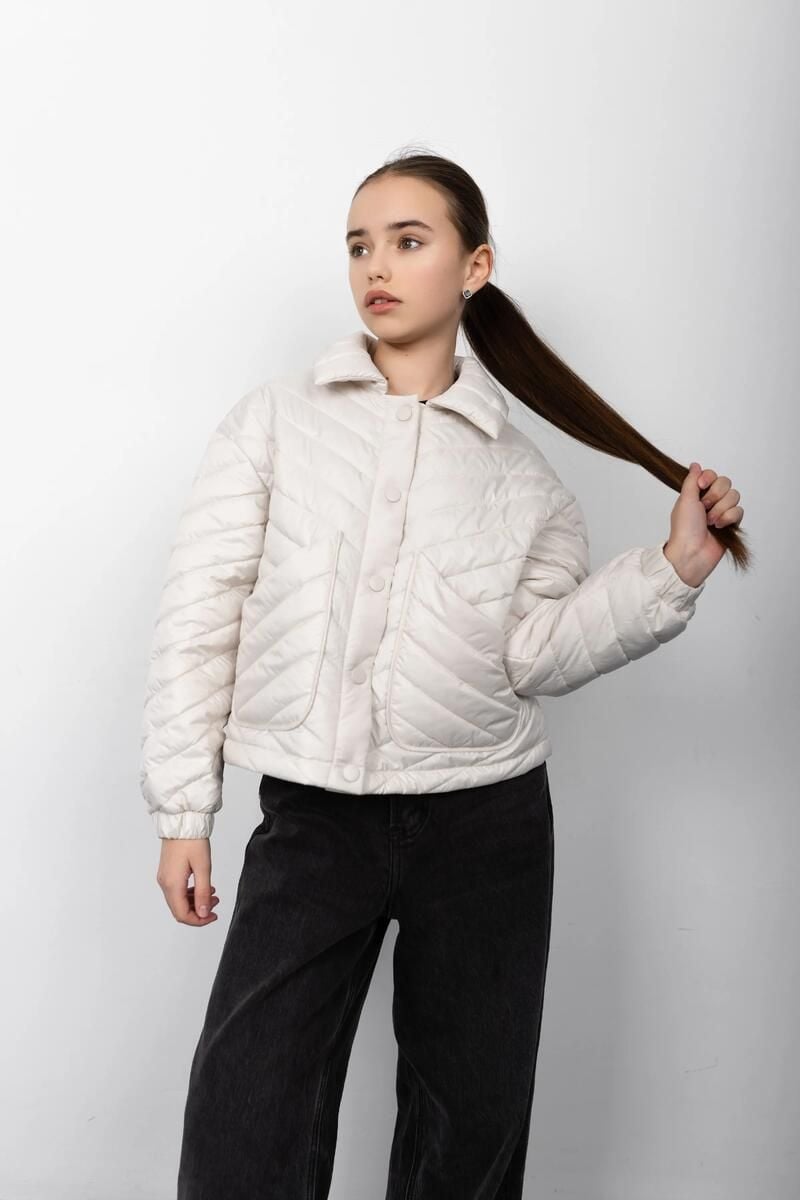 Верхній одяг куртка Керолайн(м) молочний 146(р)