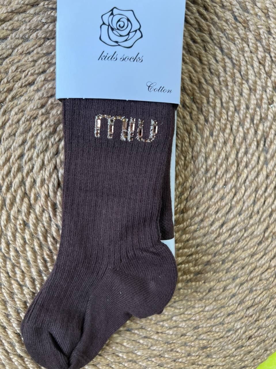 Дитячі колготи PL-2193 шоколад 3/4(р)